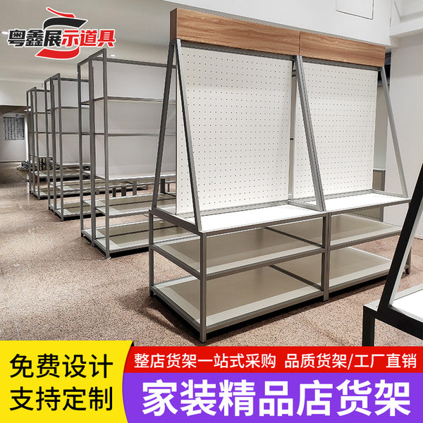 Wire Tube Showcase Shelf Home Improvement Building Materials Display Shelf Bathroom Hardware Metal Switch Sample Display Table Whole Store Customization