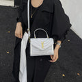 2025 new women's retro small square bag ladies shoulder crossbody commuter messenger bag trendy letter box bag - export quality