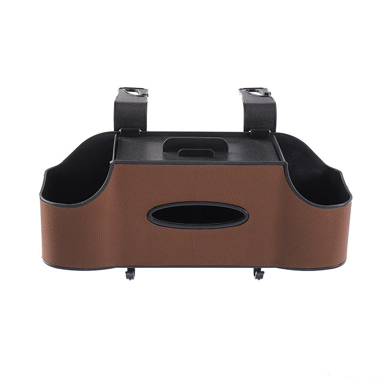 Car seat back organizer with phone holder - multifunctional, creative, and convenient storage for your vehicle, includes tissue box