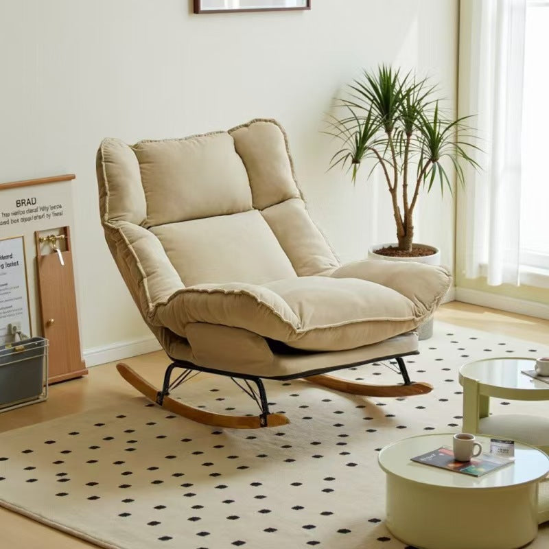 Rocking chair lazy sofa adult reclining nap chair lounge chair balcony living room casual home sofa chair 2026
