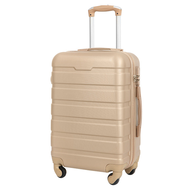 Cross-border special ABS material boarding case, gift travel password box, strong waterproof universal wheel trolley case wholesale