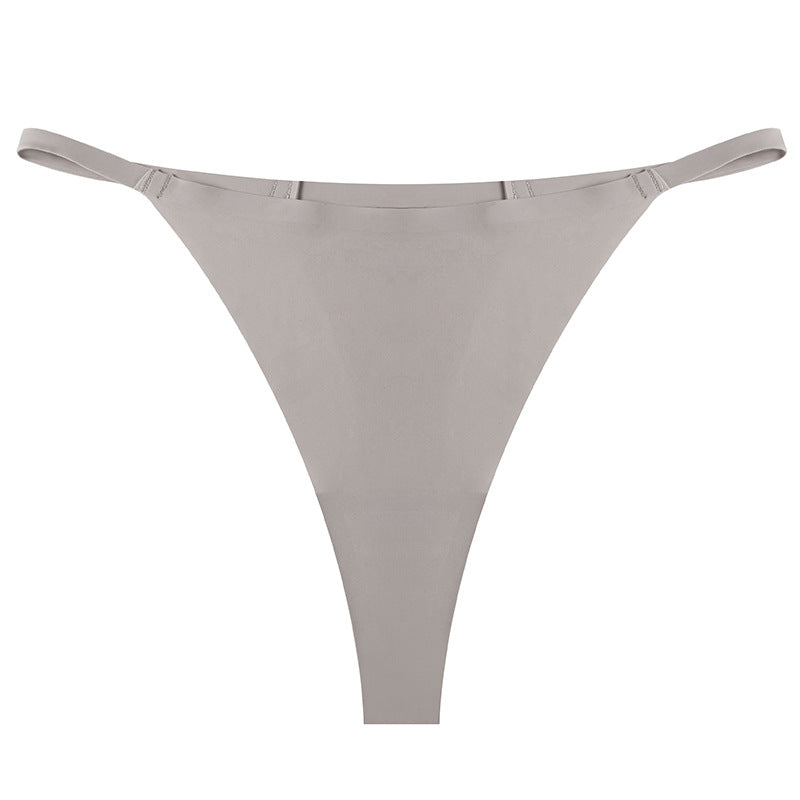 exclusive low-waist seamless sexy thin strap underwear for women one-piece ice silk comfortable breathable quick-drying underwear sports