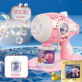 tiktok kids' handheld gatling bubble machine - fully automatic bubble blower - 2026 new model - wholesale toys for boys and girls