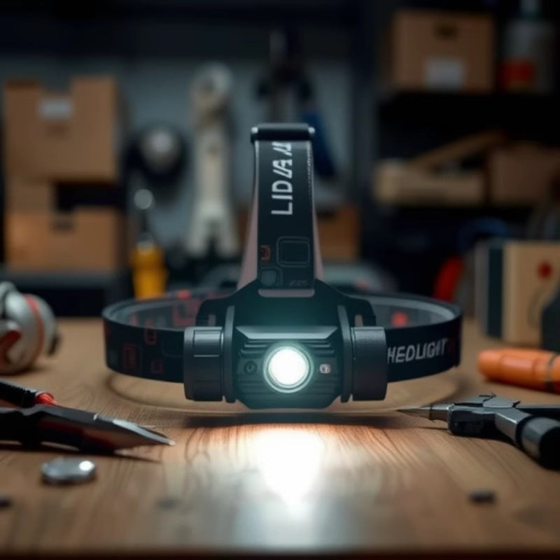 Headlamp fishing special strong light super bright charging head-mounted outdoor night fishing induction aluminum alloy long battery life flashlight