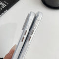 Feather yarn style suitable for apple 15promax mobile phone case small fragrance style iphone16 silver 13 colorful 12/13pro