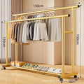 [25mm pipe diameter] 150cm-gold parallel bars + wheels