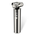 Electric shaver - anti-pinch, washable, digital display, multi-function, magnetic floating triple blade razor with digital display