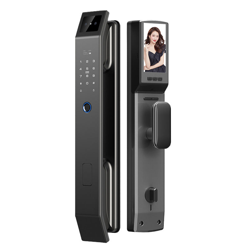 Fingerprint lock entrance door face recognition lock source manufacturer for home security door password lock wholesale visual cat eye