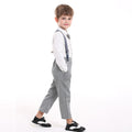 Top and top spring autumk-style boyssuitlong sleevesplaidshirtoverallsnew arrivalwholesale