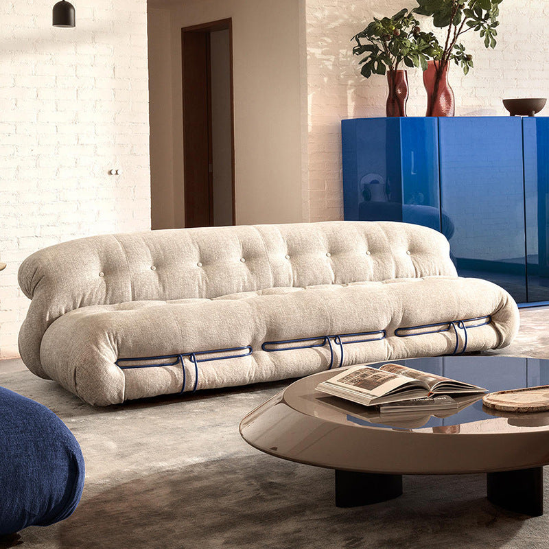 Sofa wabi-sabi style creative lazy sofa for home living room cashmere steel teeth bedroom hippopotamus single sofa chair