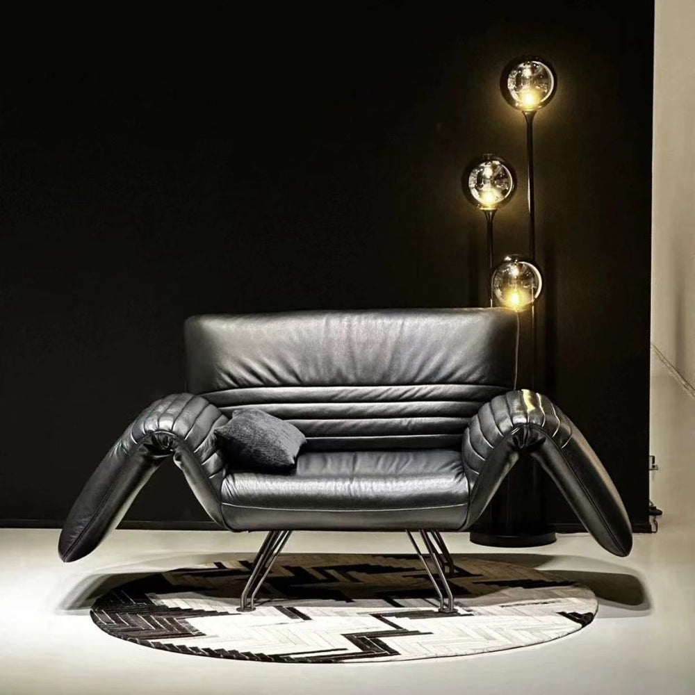 Desede designer living room high-end multifunctional folding lazy casual chair italian minimalist sofa chair