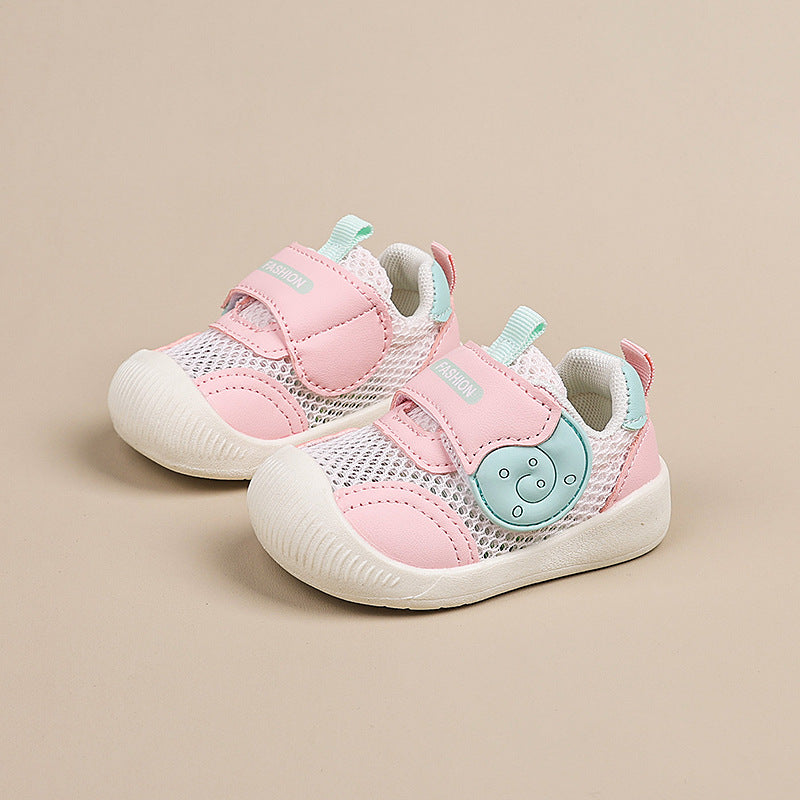 Baby spring/summer soft-soled prewalker shoes - functional infant & toddler shoes - soft-soled, breathable mesh shoes for boys & girls