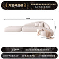 Semi-circular arc shaped sofa - creative design for beauty salons, offices, sales centers, hotel lobbies, business lounges, and reception areas