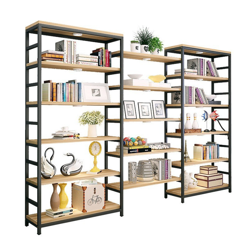 Source Factory Maternal and Infant Store Shelves Steel and Wood Bookshelves Shelf Combination Supermarket Convenience Store Product Display Shelves
