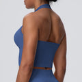 New arrivalsexy back halter yoga bra fashion seamless breathable sports intimatesoutwear running fitness vest