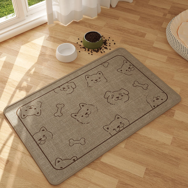 Cross-border pet floor mat imitation linen water absorption quick-drying cat litter dog pad cat cage dog cage platform pad non-slip pad cat mat
