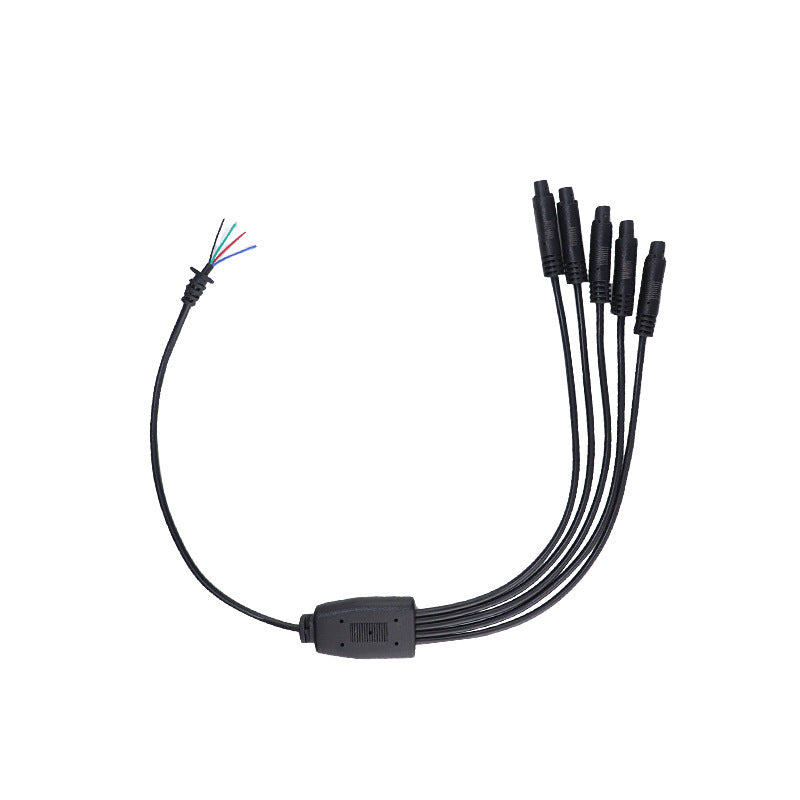Applicable to 4P BMW line, one-to-four-five-six reversing camera, car modification ambient light, BMW head connection wiring harness