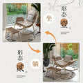 Rocking chair recliner rattan for home balcony rattan chair outdoor courtyard terrace lunch break lazy chair adult casual rocking chair