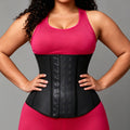 Waist trainer rubber buckle waist belt waist tight latex corset latex body shaping girdle