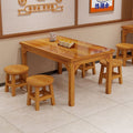 Carbonized solid wood tables and chairs, tables and chairs, commercial restaurants, barbecue restaurants, breakfast restaurants, canteens, restaurants, restaurant combinations