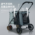 Factory direct wholesale: medium to large portable pet strollers - outdoor foldable cat carriers & dog pushchairs