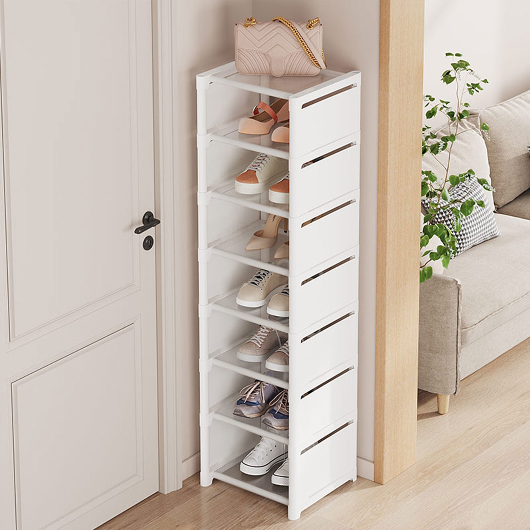 Shoe cabinet household door shoe storage multi-purpose simple shoe rack dormitory storage artifact multi-functional modern simple shoe rack