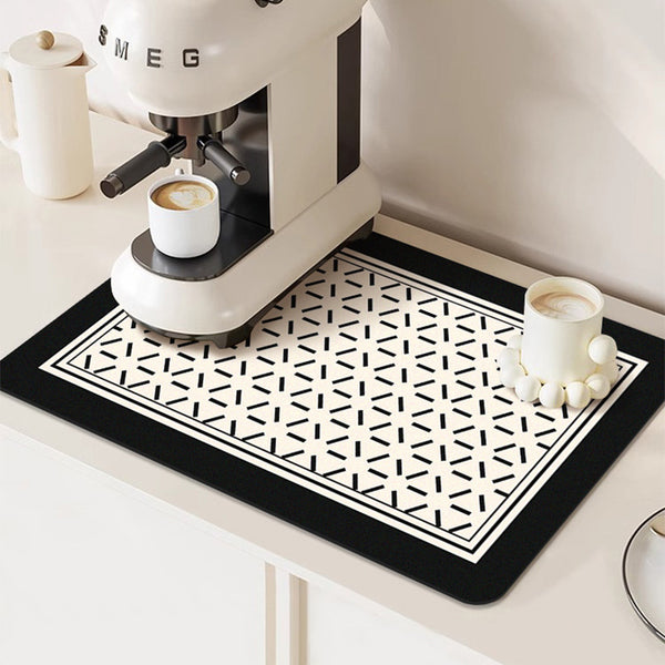 Coffee machine drain mat, kitchen countertop, absorbent diatom mud cushion, dishes, insulation mat, bathroom, washstand, coaster