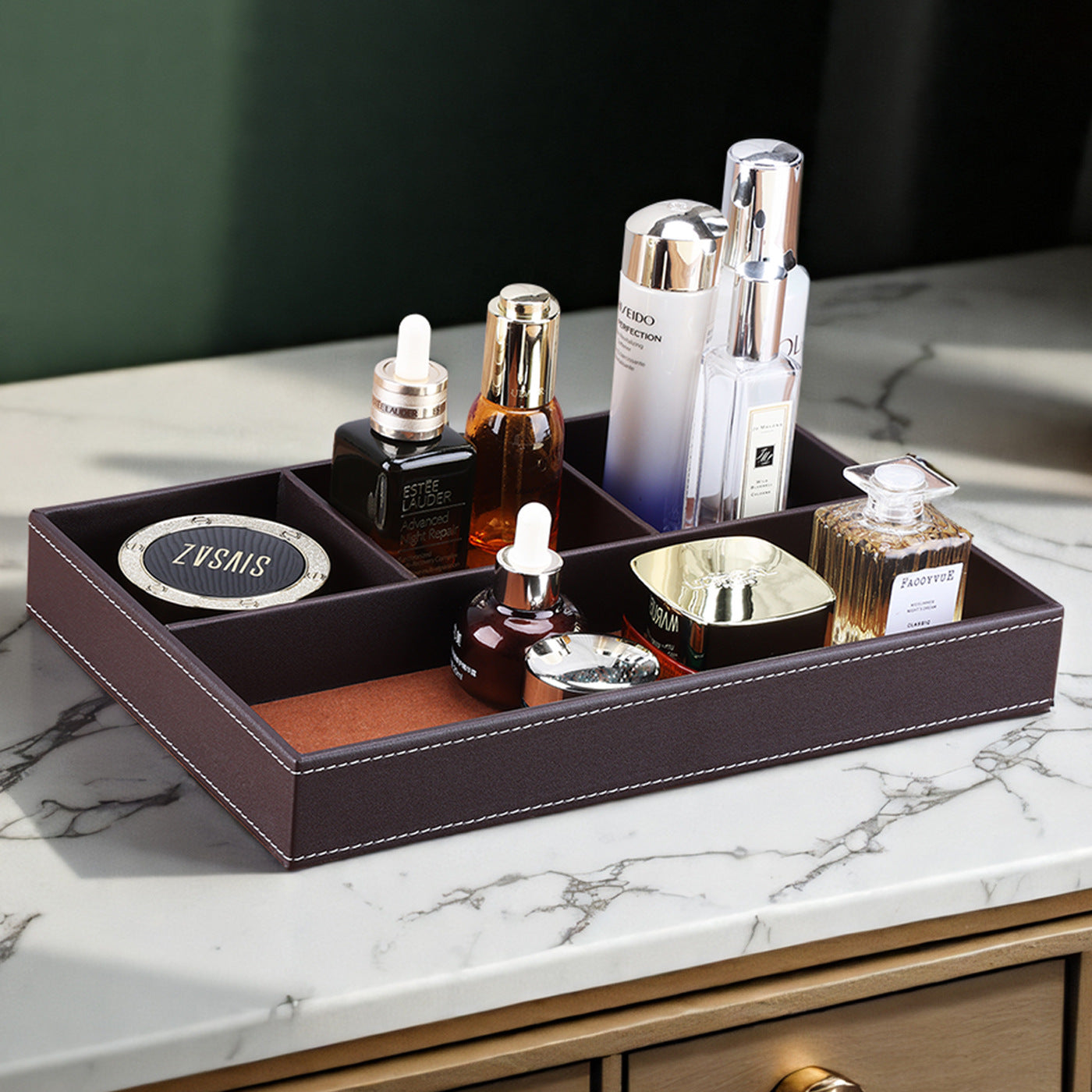 Key remote control product entrance storage box light luxury coffee table storage tray creative home cosmetics jewelry storage tray