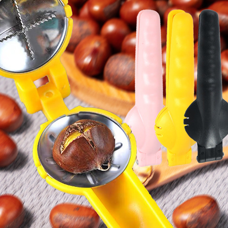 Stainless steel chestnut clip opener, creative household chestnut opener, cross chestnut clip core