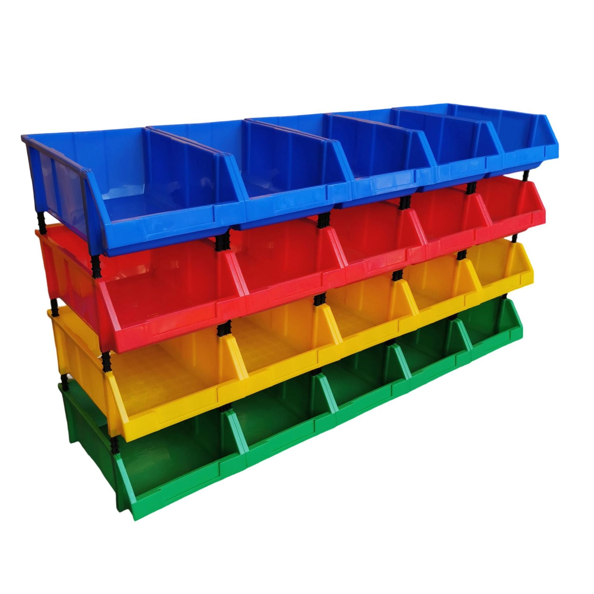 Plastic oblique heat transfer box shelf classification storage box accessories tool box combined material box components screw box