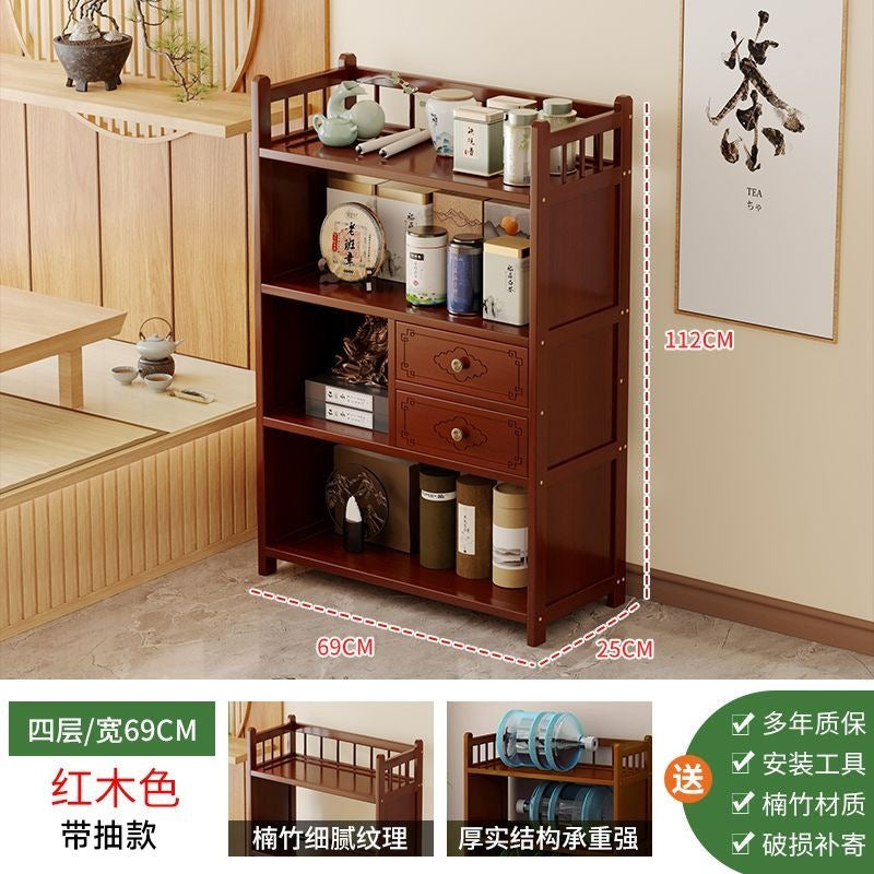 New chinoiserie bogu rack small tea cabinet tea set storage rack tea display rack tea rack tea room tea cabinet ornaments