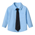 Boys' white long-sleeve shirt - perfect for school uniforms, performances, and everyday wear. korean style available. customization options available