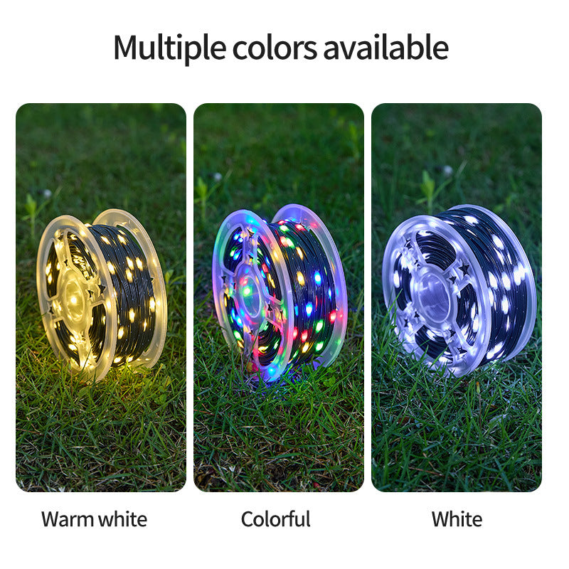 Leather coil disk ambient light string outdoor courtyard indoor room decoration lighting decorative light string LED luminous lights