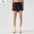 Women's active skirt - quick-dry, breathable tennis skirt with back pockets, faux two-piece design, anti-exposure yoga & fitness mini skirt d25014