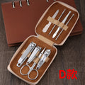 German-engineered stainless steel nail clipper set - 8 piece kit with logo, includes manicure scissors, pedicure nippers, and complete nail care beauty tools
