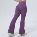 New barely-there high-waisted yoga pants: tummy control, butt lift, wide leg flare leggings for outdoor running, fitness, and sports - women's yoga apparel