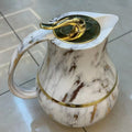 luxury style wholesale european coffee pot for home commercial thermos kettle 1000ml wood grain ls059 hot sale 8