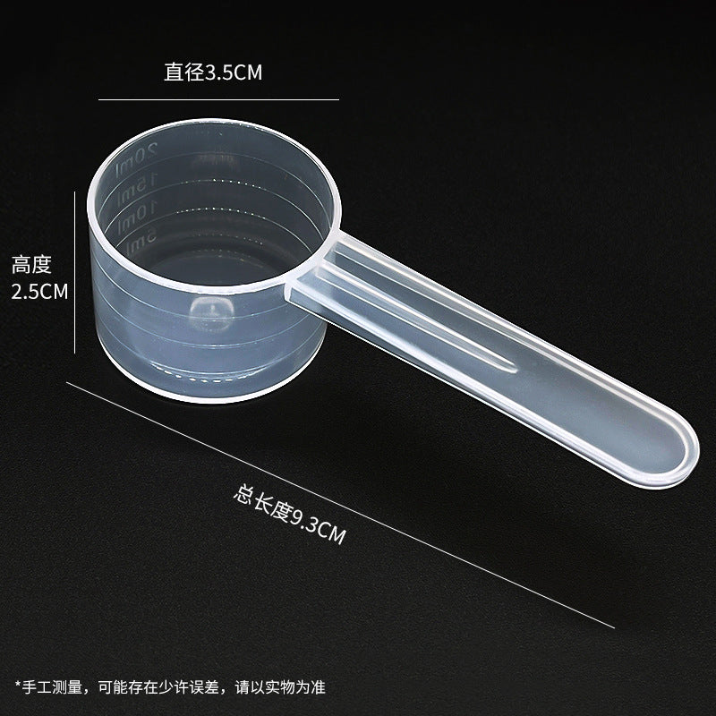 20ml plastic measuring spoon facial mask powder laundry powder spoon liquid powder feed fertilizer spoon filled with water 20g