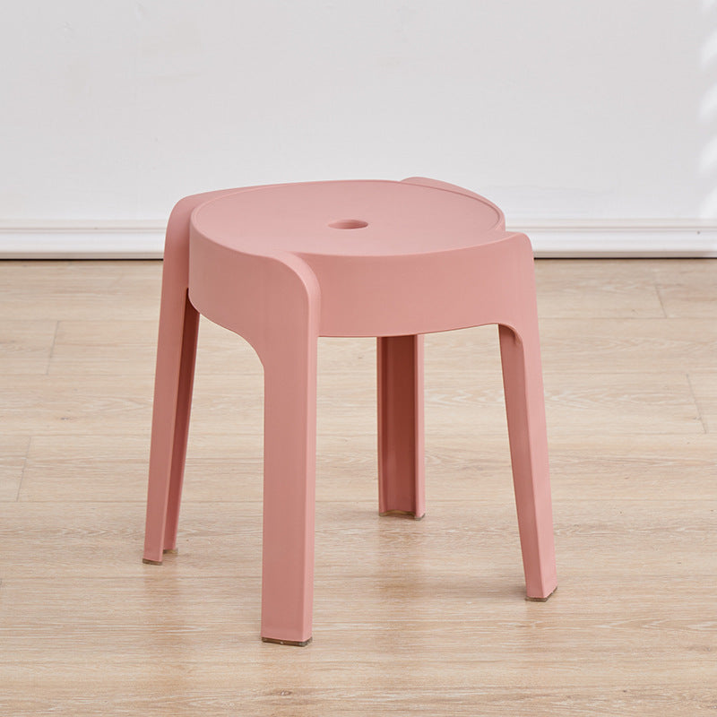 Scandinavian plastic chair thickenedfor home stool restaurant dining table chair casual desk study classy back chair bench