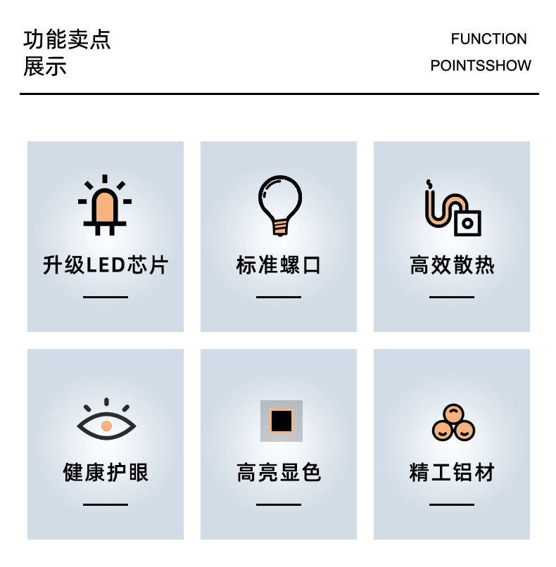 LED flying saucer light super bright household energy-saving lighting white light e27 screw factory workshop high power bulb