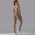 fashionnew arrival seamless knittingpure color beautiful back tight high waist yoga suit running fitness two-piece set