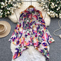 Korean style commute chic: skin-friendly, breathable printed shirt for women - new spring collection, long sleeve, loose fit, open front cardigan, stylish and trendy top