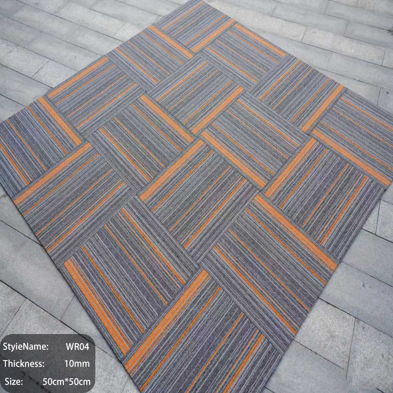 Extra thick commercial carpet for office use - large area, wear-resistant, quiet, square interlocking tiles for office buildings and conference rooms