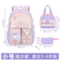 quicksand children's schoolbag for elementary school girls grades 1-3-6 cute princess reducing the burden backpack wholesale
