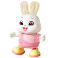 Electric dancing rabbit toy for infants and toddlers - crawling, head-up training, singing, newborn early education, and dress-up fun