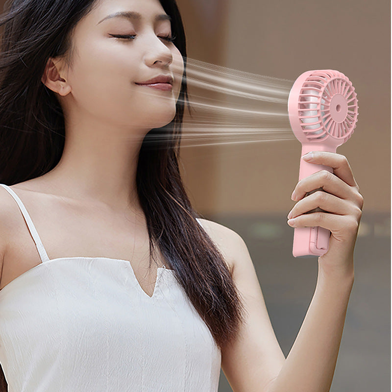 2025 new outdoor handheld fan - usb rechargeable, silent desktop fan for home use - mini fan for students on the go