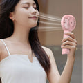 2025 new outdoor handheld fan - usb rechargeable, silent desktop fan for home use - mini fan for students on the go