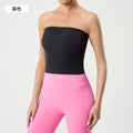 Strapless bandeau tank top - women's slimming, seamless, backless design - perfect for gym, yoga, or layering - daw176