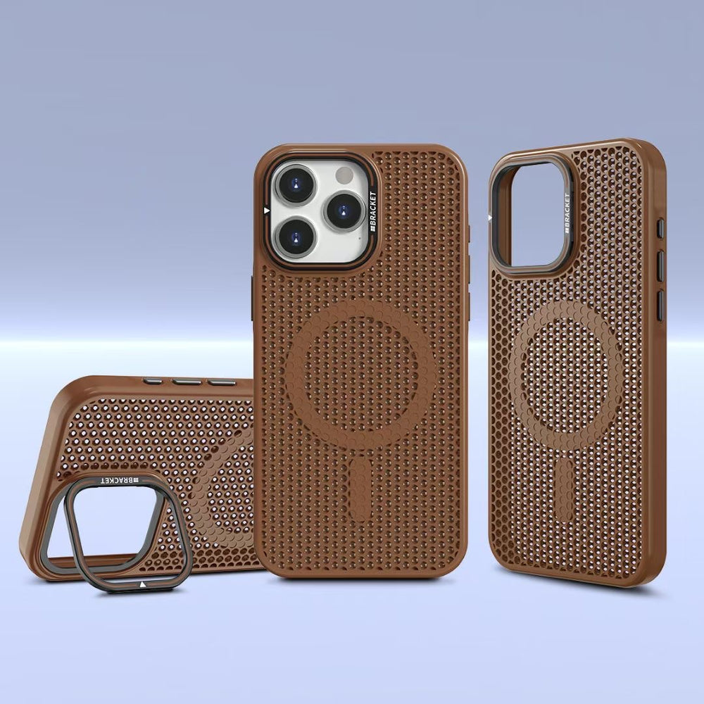 Premium mesh lens protection iphone 15/17 pro max case - breathable & heat dissipating for apple 14