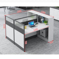Saint li office desk and chair set - financial desk, card seat, minimalist modern partition office desk set